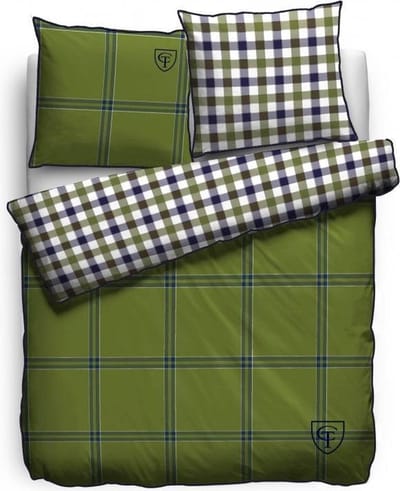 Cottonfield St. Louis Dekbedovertrek - Litsjumeaux - 240x200/220 cm - Green