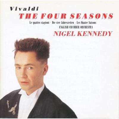 CD NIGEL KENNEDY ENGLISH CHAMBER ORCH Vivaldi Vier Jaargetijden CDC7495572 ANGEL RECORDS 1989 Europa Klassiek Gebruikt beige
