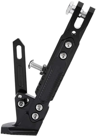 Dailygoods- Verstelbare Standaard Hoogwaardige Aluminiumlegering - Universele Voet - Zijsteun Standaard - Geschikt voor YAMAHA NMAX 155/125 - Duurzaam - Veilig in Gebruik - Motorsteun