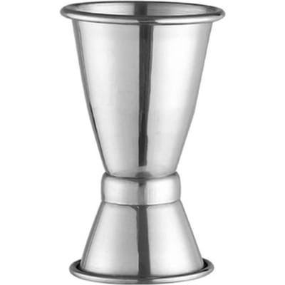 15/30ml of 30-45ml Dubbele Shot Roestvrij Staal Maatbeker Cocktailshaker Drank Spiritus Maat Jigger Keuken Bar Barware Gereedschap white
