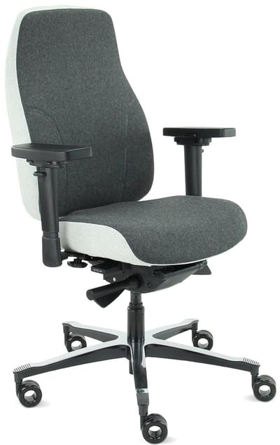 06Z Elvio – High-End Ergonomische Stoel in Grijs