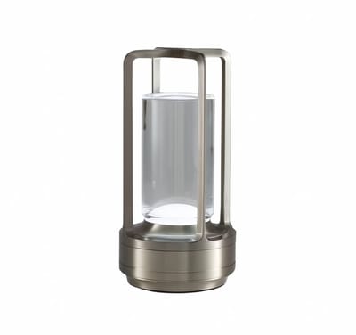 Buitenlamp - Buitenlantaarn - Electrische buitenlamp - prachtige buiten lantaarn - USB oplaadbaar - Zilver