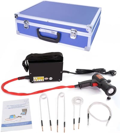 Inductie Heater - Vlamloze Tool - Metaal Verwarmen - 1500W Krachtige Output - 80 cm Kabel - Zwart