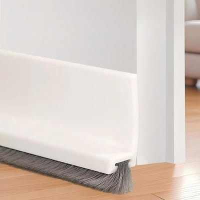Deurstrip Borstel - Tochtstrip Deur - Tocht Weren - Geluid Dempend - 100 cm - Wit