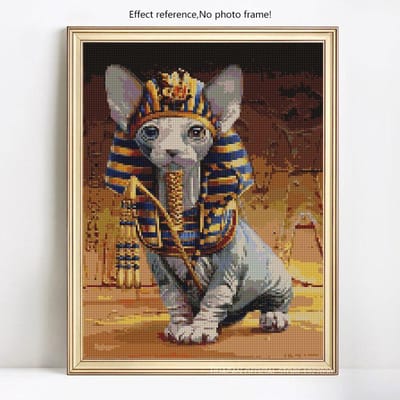 Diamant borduurwerk dieren diamant mozaïek volledige weergave Sphinx kat diamant schilderij 20X30CM
