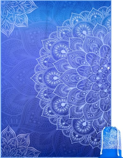 Diveblues® Extra Groot XXL Strandlaken – Premium 200g Microvezel - UltraSoft - 145x200 cm - Groot Strandkleed - Strandhanddoek Volwassenen – Bespaar Ruimte in je Koffer