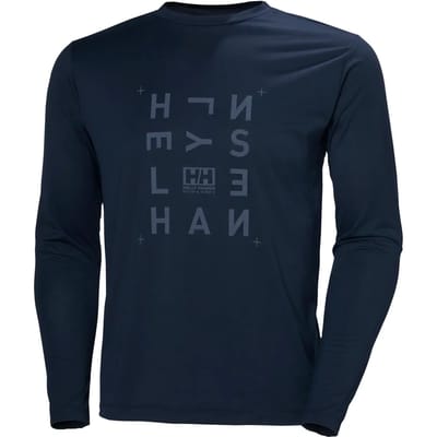 Helly Hansen Skog Graphic Tee T-shirt Met Lange Mouwen Blauw M Man