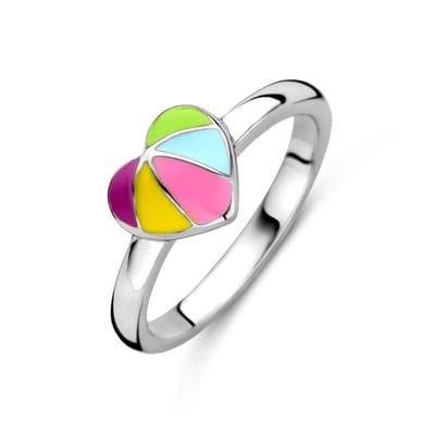 Gerhodineerd Zilver Ring Hart 1337764