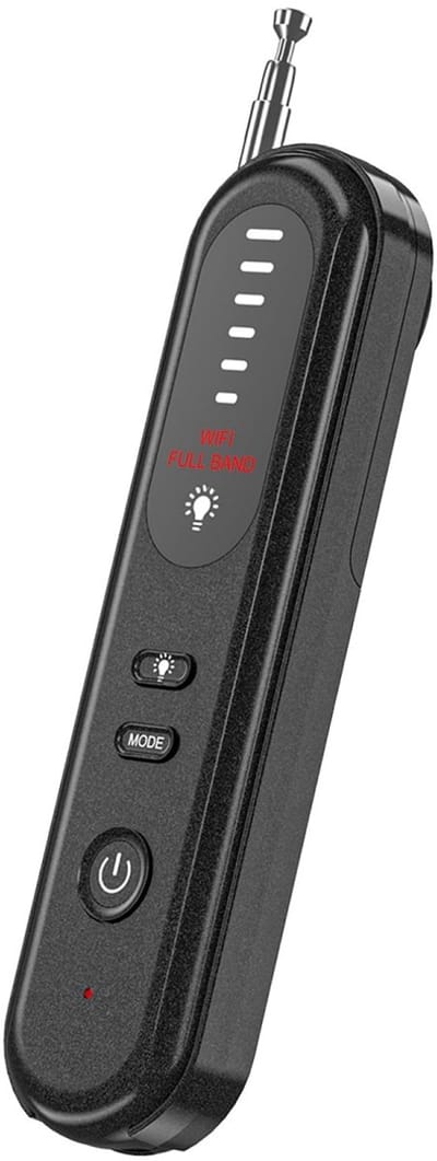 TOVBMUP Spy Detector - Verborgen camerazoeker - Draadloos signaal - Anti-spionage - Anti-opname - Geschikt voor GPS-locators, draadloze camera's - Geschikt voor hotels, huizen, kantoren, reizen