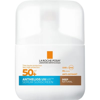 La Roche Posay Anthelios UVAIR Serum Sunscreen SPF50+ Deep with Hyaluronic Acid, Niacinamide & Vitamin E, For all skin types, 50ml