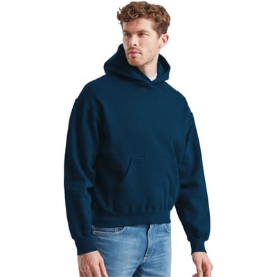 Fruit of the Loom Mannen Supercotton Hoodie (Bergblauw)