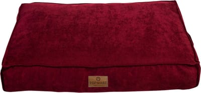 Topmast Velours Soft Serie - Hondenkussen - Bordeaux - Maat L -97 x 68 cm - Hondenbed - Hondenkussens - Honden Ligbed - Fluweel - Velvet