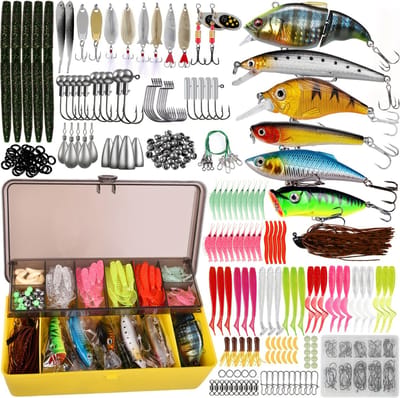 Livano Visspullen - Viskoffer - Tacklebox - Kunstaas - Vis Accessoires - Hengelsport - Spullen - Roofvis - Karper - Snoek - 360 delig