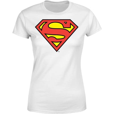 DC Originals Official Superman Shield Dames T-shirt - Wit - L