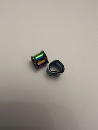 Piercing ear plug hart meerkleurig | Make up | Parfum | Moederdag | Verjaardagscadeau| Cadeautje| Valentijnsdag| Kado | sieraden | vaderdag | oorbellen | oorsieraden