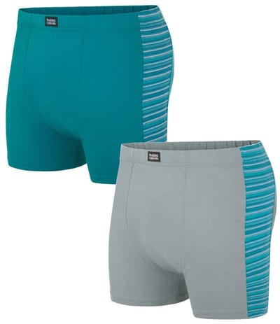 ATLAS FOR MEN - Set van 2 comfortabele stretchboxershorts - Heren - Verkrijgbaar in grote maten - M
