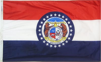 Vlag van de Staat Missouri 3x5 ft Nylon - Origineel Ontwerp en Hoge Kwaliteit