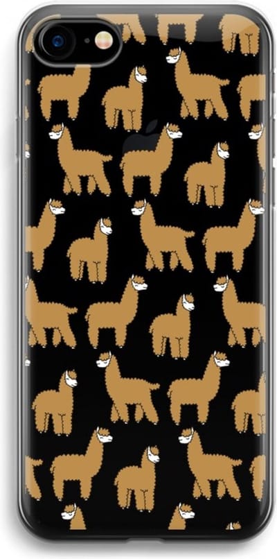 Case Company® - Hoesje geschikt voor iPhone 7 hoesje - Alpacas - Soft Cover Telefoonhoesje - Bescherming aan alle Kanten en Schermrand