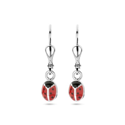 Zilver Gerhodineerd Oorhangers Lieveheersbeestje 1337157