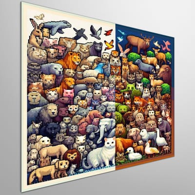 Kunstprint | Wanddecoratie | Dibond | 100 × 100 cm