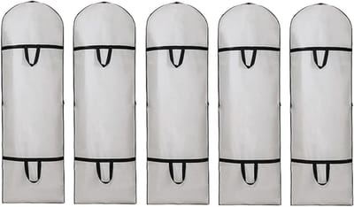 Kleding Stofhoes - Beschermhoes Kleding - Garderobe Ordenen - Stof en Kreukvrij - 60 x 180 cm - Wit