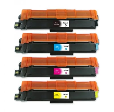 D&C® Tn-243 / tn-247 Alle Kleuren Multipack Huismerk Toners | Geschikt voor Brother DCP-L3510CDW, DCP-L3517CDW, DCP-L3550CDW, HL-L3210CW, HL-L3230CDW, HL-L3270CDW, MFC-L3710CW, MFC-L3730CDN, MFC-L3750CDW, MFC-L3770CDW