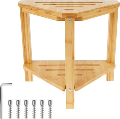 Douchekruk - Badkamerkruk Schoenenkruk - Zitten en Opbergen - Dubbele Opbergruimte - 40 x 23.5 x 9 cm - Niet gespecificeerd