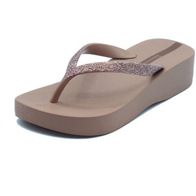 Teenslippers Ipanema 83386 Mesh Chic Plat Fem Brown