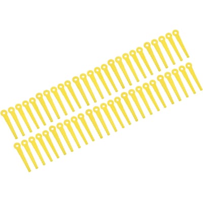 50 Pièces Lame Plastique Tondeuse 8mm Tête de Coupe Tondeuse Débroussailleuse ABS L100 Kit