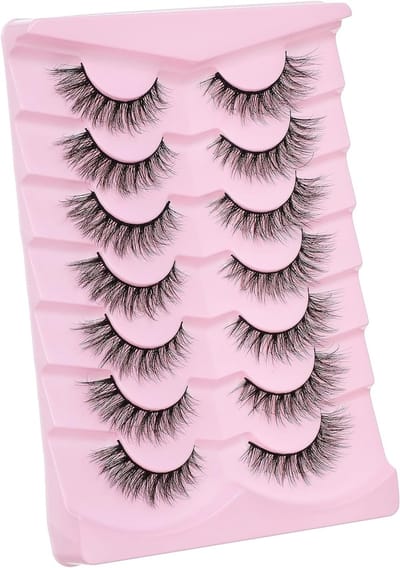 Natuurlijke Wispy Wimpers - Fluffy Valse Wimpers voor een Verleidelijke Oogopslag, Ideaal voor Make-up en Feestjes
