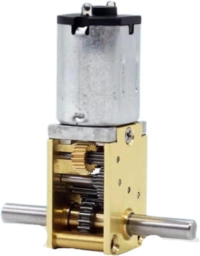 Dubbele as motor - Micro reductie - Klus projecten - Metalen transmissie - 30x20x10 cm - Zilver