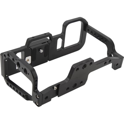 Cage Vidéo Rig Caméra Alliage d'Aluminium Poignée Solide Libération Rapide avec Sabot Froid Vis 1/4in 3/8in