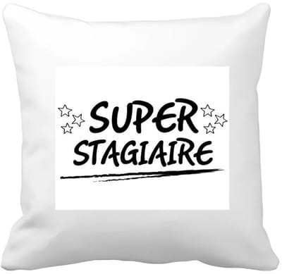 Akyol - super stagiare Kussen hoes - Stagiair - stagiaire - werk - afscheidscadeau - verjaardagscadeau - kado - 40 bij 40 cm