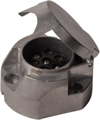 Premium aluminium stekkerdoos 7 polig inclusief mistlampafschakeling