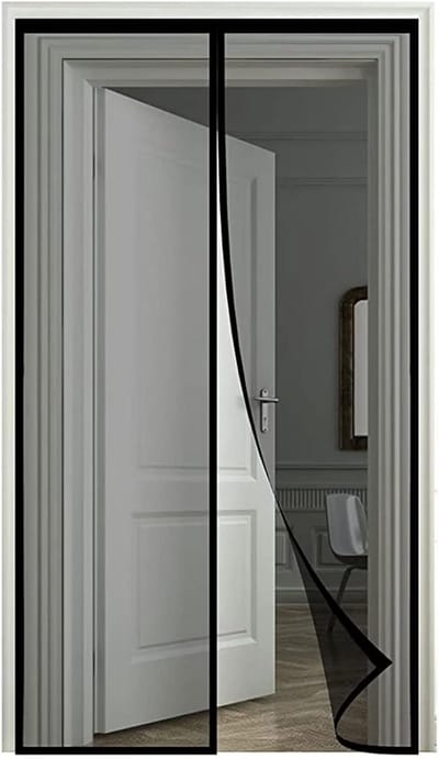 Magnetische Hor 155 x 190 cm - Zwart voor Balkondeuren en Terrasdeuren