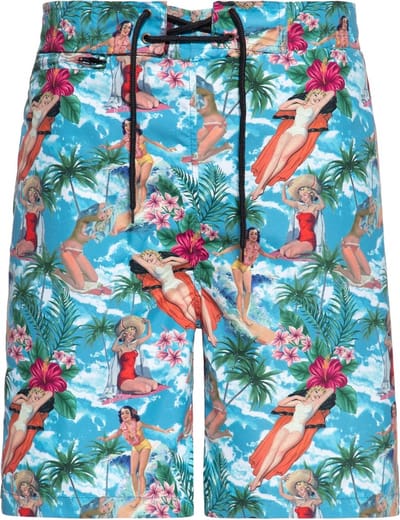 King Kerosin Zwemshort Tropical Hawaiian