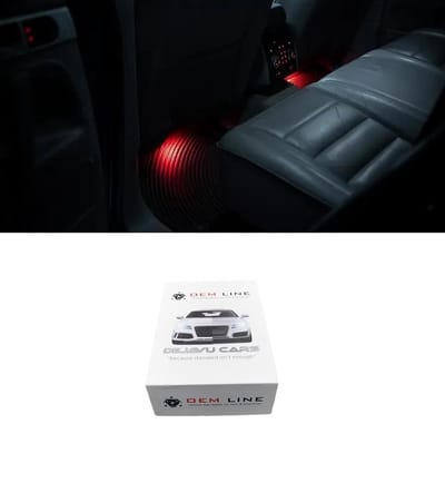 OEM Line LED Verlichtingsset Voetenruimte LED Lampen Long Life LED verlichting | Rood voor MINI Cooper / Clubman / Base / John Cooper works / S / S Clubman | R50 / R52 / R53 / R55 / R56 / R57 / R58 / R59 / R60 / R61