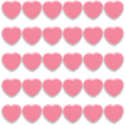 Decoratieve ronde magneten voor whiteboard en koelkast - 30 stuks in roze kleur, ideaal voor organisatie en decoratie