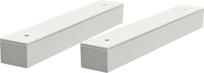 B!Organised Design - Blinde Plankdrager - Vierkant Hoogglans Wit 2.6x3.6x23,5cm