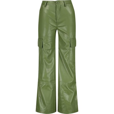 Vingino Girls Sade Pants Strong Army Size: 12 | Trousers Outlet | Unisex | Groen