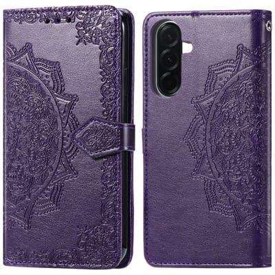 imoshion Hoesje - Geschikt voor Samsung Galaxy A37 (5G) - Mandala Bookcase - Paars