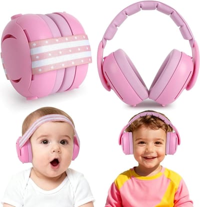 Baby Gehoorbescherming - Oorkappen Baby - Reizen en Rust - 25dB Geluidsreductie - Lichtgewicht Ontwerp - Universeel