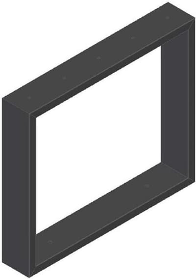 Bankpoten Staal - Bankframe Tuinbank - Doe-het-zelf Meubels - Volledig Gelaste Constructie - 41 cm Hoog - Zwart
