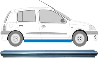 Reparatie dorpel voor Renault Clio II 1998-2012 / Rechts