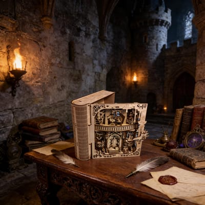 1 houten MAAK-HET-ZELF magisch boek Verbeeldingsvolle 3D pop Hoge Kwaliteit Duurzaam Ontwerp Veilig voor Kinderen pop perfect als Vakantiecadeau of huis de wit