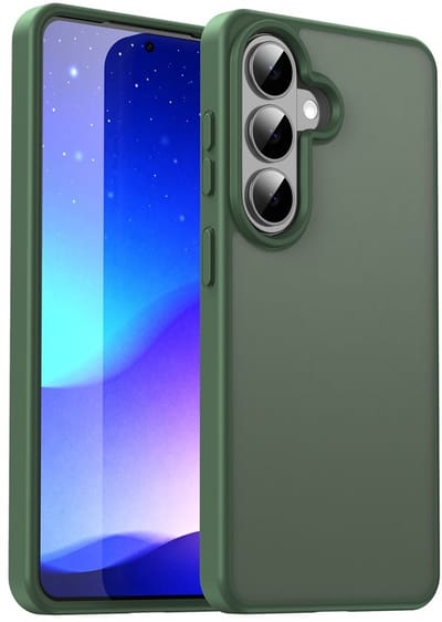 Coverup Hoesje - Geschikt voor Samsung Galaxy S26 Hoesje - Coverup Mat Transparante Back Cover - Groen