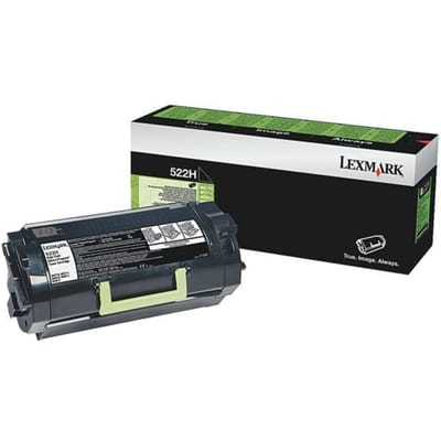 Lexmark 52D2H00 nr. 522H toner cartridge zwart hoge capaciteit (origineel)