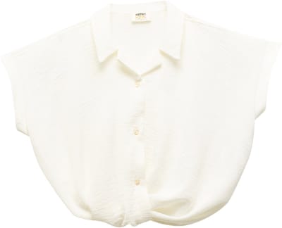 Overhemdkraag Mouwloos Kurzarmshirt