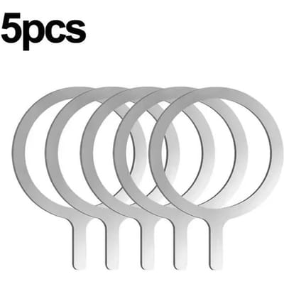 Universele Magneet Sticker Magnetische Adapter Ring Geschikt Voor Magsafe Iphone Draadloos Opladen Mobiele Telefoon Ronde Metalen Plaat Ring gray