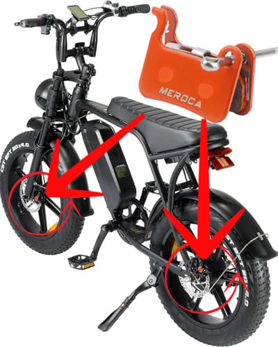 Hydraulische Remblokken - fatbike v8/h9 en v20 - fat bike rem pads - rem blokken - e bike remblokken - remblokjes fatbike - zoom